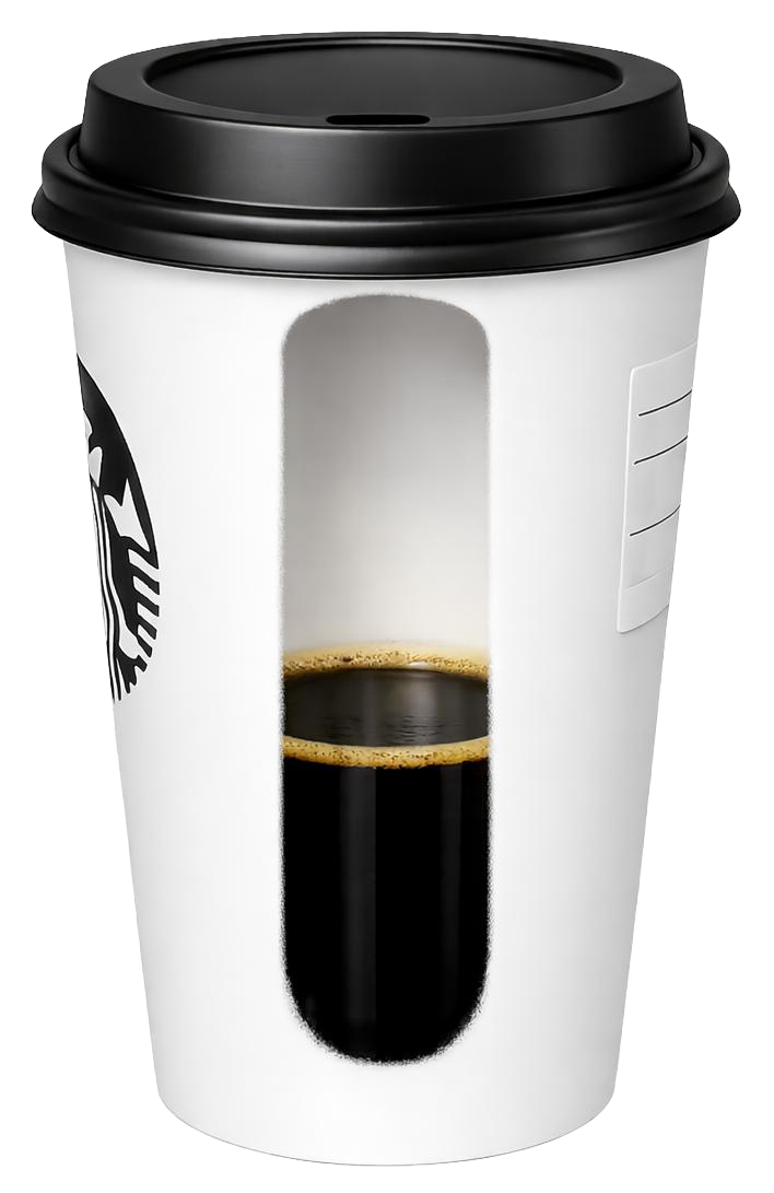 Coffee cup at 1/3 full